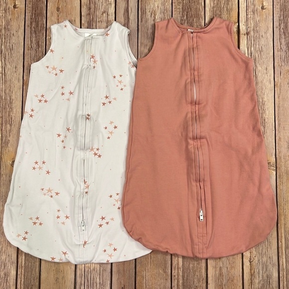 Ely’s & Co Other - Ely’s & Co pink and white sleeveless sleep sack bundle. 0-3 Month size.